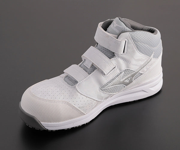 ミズノ 安全靴 F1GA220001 26.0cm ホワイト×シルバー オールマイティLS 21M MIZUNO おしゃれ かっこいい 作業靴 スニーカー