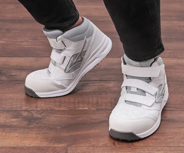 ミズノ 安全靴 F1GA220001 26.0cm ホワイト×シルバー オールマイティLS 21M MIZUNO おしゃれ かっこいい 作業靴 スニーカー