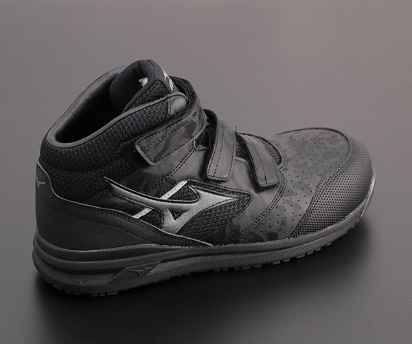 ミズノ 安全靴 F1GA220009 24.0cm ブラック×ダークシルバー オールマイティLS 21M MIZUNO おしゃれ かっこいい 作業靴 スニーカー