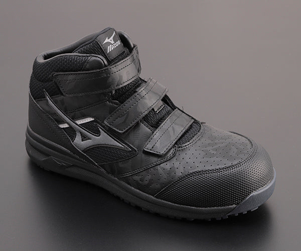 ミズノ 安全靴 F1GA220009 26.5cm ブラック×ダークシルバー オールマイティLS 21M MIZUNO おしゃれ かっこいい 作業靴 スニーカー