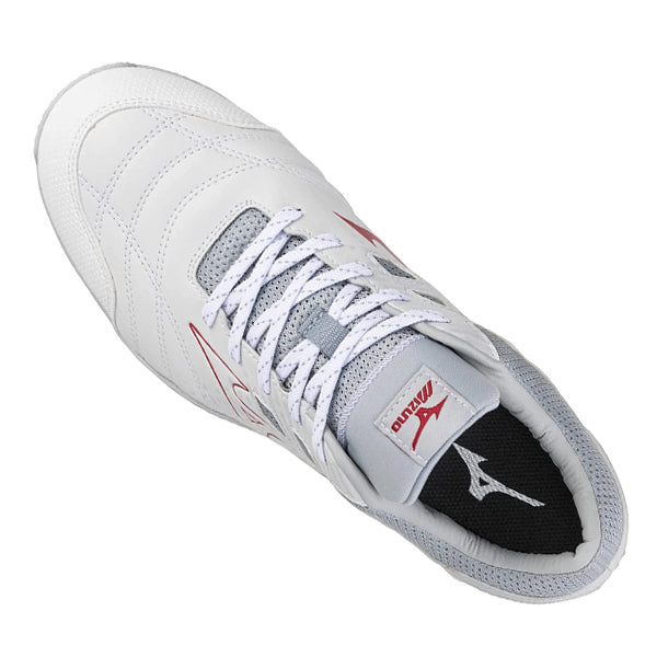 ミズノ 安全靴 オールマイティ TDII11L F1GA230001 ホワイト×レッド ワーキングシューズ MIZUNO おしゃれ かっこいい 作業靴 紐タイプ JSAA A種 プロスニーカー プロアクティブスニーカー