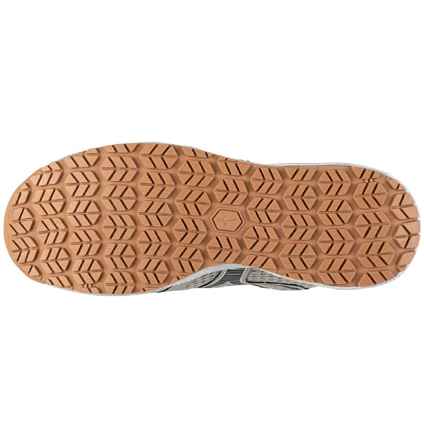 ミズノ 安全靴 オールマイティ VH51L BOA F1GA230649 ベージュ×ダークグレー ワーキングシューズ MIZUNO おしゃれ かっこいい 作業靴 boa JSAA A種 プロスニーカー プロアクティブスニーカー