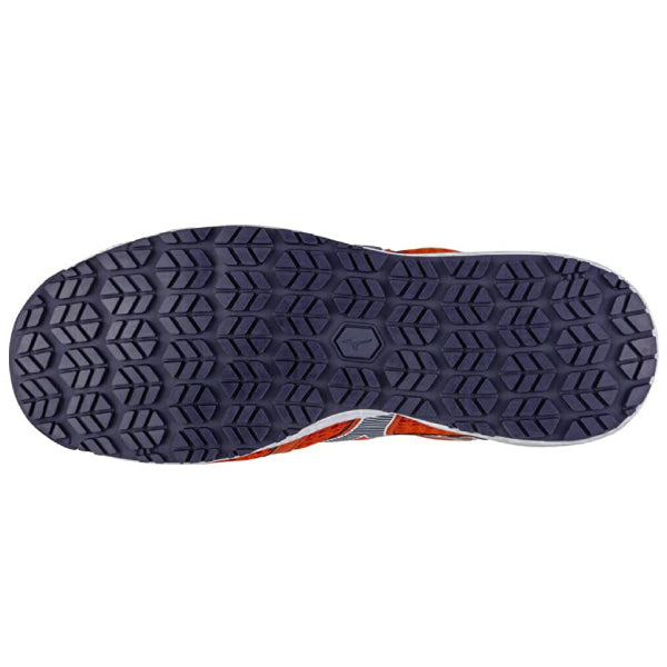 ミズノ 安全靴 オールマイティ VH51L BOA F1GA230654 オレンジ×ブルー ワーキングシューズ MIZUNO おしゃれ かっこいい 作業靴 boa JSAA A種 プロスニーカー プロアクティブスニーカー