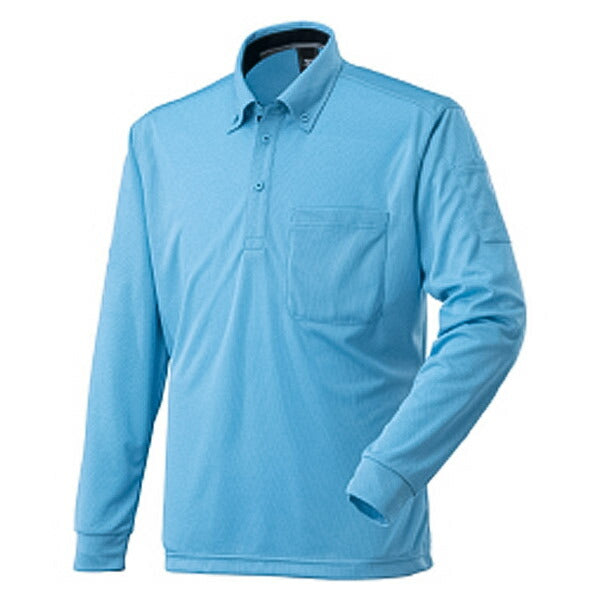 ミズノ ナビドライ ワークボタンダウンポロシャツ（長袖） F2JA218519