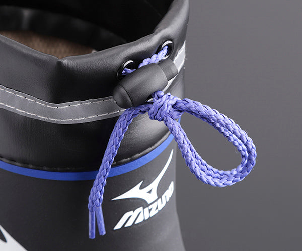 ミズノ ハーフブーツ F3JBN00109 ブラック×ブルー 25.0cm ワークブーツ 長靴 MIZUNO