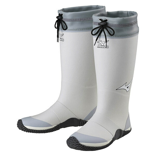 ミズノ F3JBN21105 ジャスタフィット NL1c アイスグレー MIZUNO 長靴 白 ワークブーツ