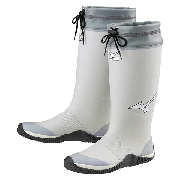 ミズノ F3JBN21105 ジャスタフィット NL1c アイスグレー MIZUNO 長靴 白 ワークブーツ