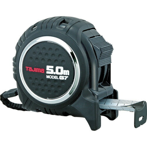 タジマ G7ロック25 5.0m メートル目盛 黒/黒 G7L2550