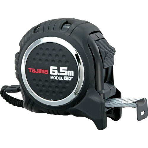 タジマ G7ロック25 6.5m メートル目盛 黒/黒 G7L2565