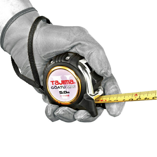 TAJIMA タジマ 剛厚セフGロックマグ爪25 (5.0m) メートル目盛 GASFGLM2550 鉄にガッチリ付く、マグ爪採用