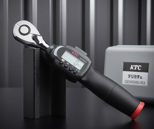 KTC GEKR060-R3 9.5sq.デジラチェ Type rechargeable（充電式）ラチェットヘッドタイプ ケース（小）付き 工具  京都機械工具