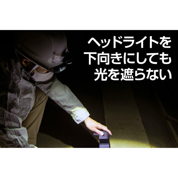 GENTOS GRIT ヘッドライト一体化可能ヘルメット 成型内装タイプ 青 GH01VYM-BL ジェントス