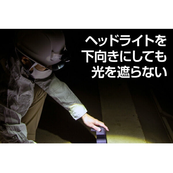 GENTOS GRIT ヘッドライト一体化可能ヘルメット 成型内装タイプ 白 GH01VYM-WH ジェントス