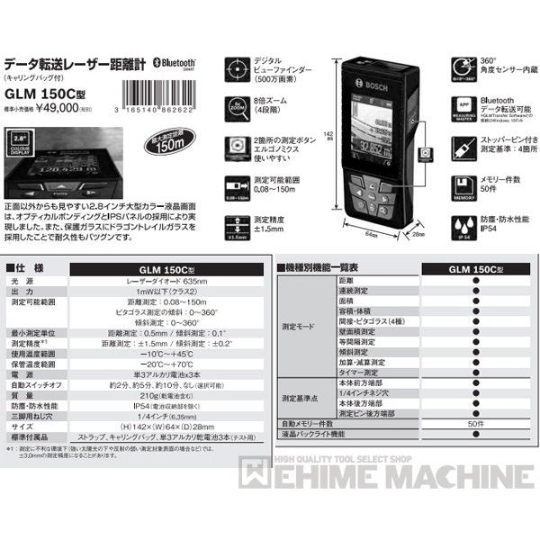 ボッシュ のデータ転送レーザー距離計の画像12