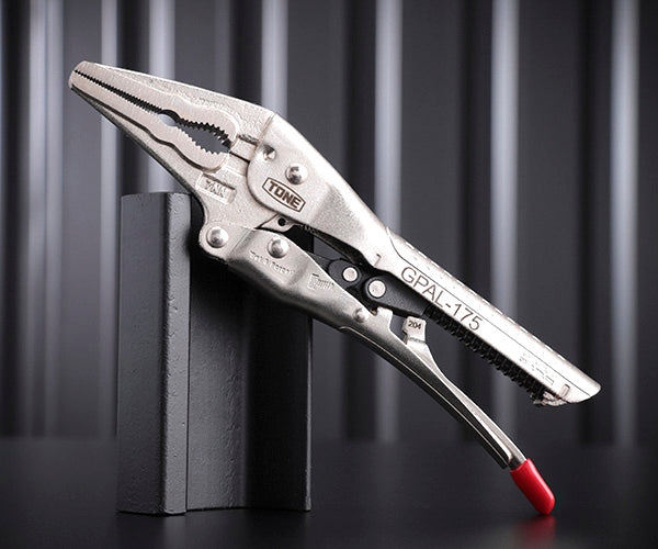 TONE オートグリッププライヤ(ロングノーズタイプ) 195mm (GPAL-175)(4953488255300) トネ