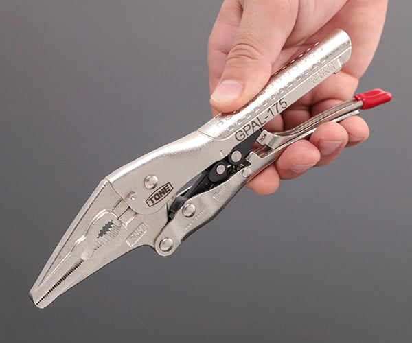 TONE オートグリッププライヤ(ロングノーズタイプ) 195mm (GPAL-175)(4953488255300) トネ