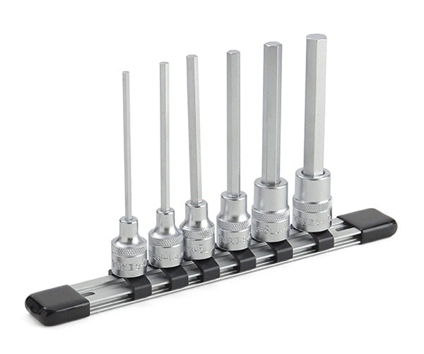 TONE ロングヘキサゴンソケットセット(ホルダー付) 6pcs 差込角9.5mm (HH306L)(4953488282696) トネ