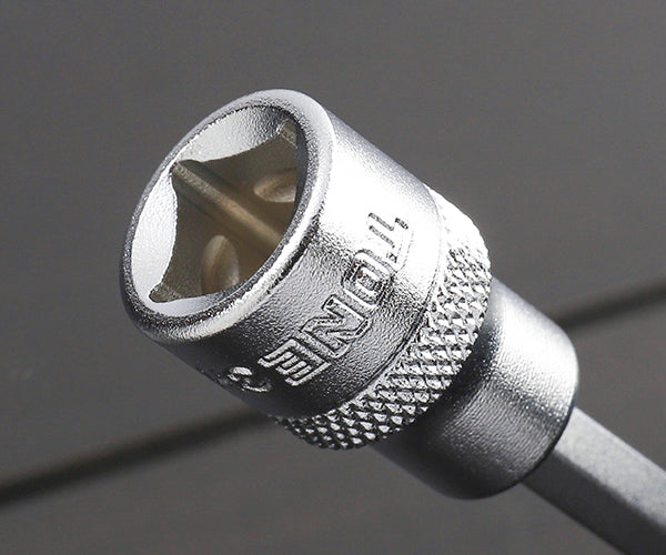 TONE ロングヘキサゴンソケットセット(ホルダー付) 6pcs 差込角9.5mm (HH306L)(4953488282696) トネ