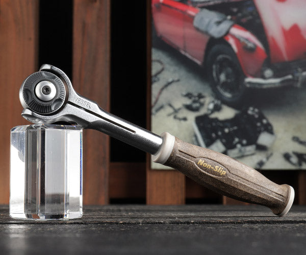 ベッセル VESSEL HRH2-SW 6.35sq.ウッディスイベルラチェットハンドル ベッセル