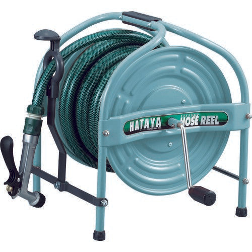 HATAYA(ハタヤ) テツノホースリール(グリーン)21m防藻ホース レバーノズル グリーン