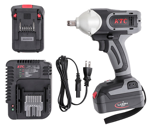 KTC 12.7sq.コードレストルクリミットインパクトレンチセット JTAE411A 工具 京都機械工具
