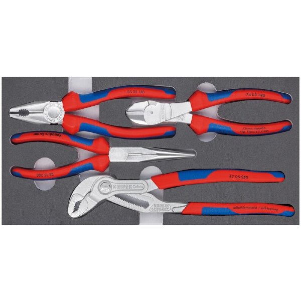 KNIPEX 002001V17 プライヤーセット ウレタントレイ入り クニペックス 工具