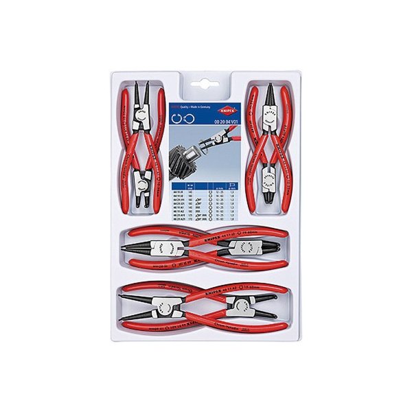 最愛 KNIPEX 002004V01 スナップリングプライヤーセット(8本組 その他