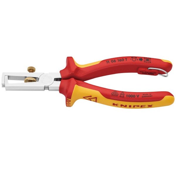 KNIPEX 1106-160TBK 絶縁エンドワイヤーストリッパー 落防(BK