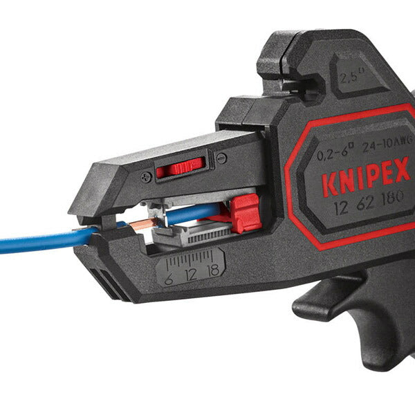 【11月の特価品】日本正規品 クニペックス 自動ワイヤーストリッパー 0.2-6.0 (SB) (1262-180SB)(4003773060178) KNIPEX