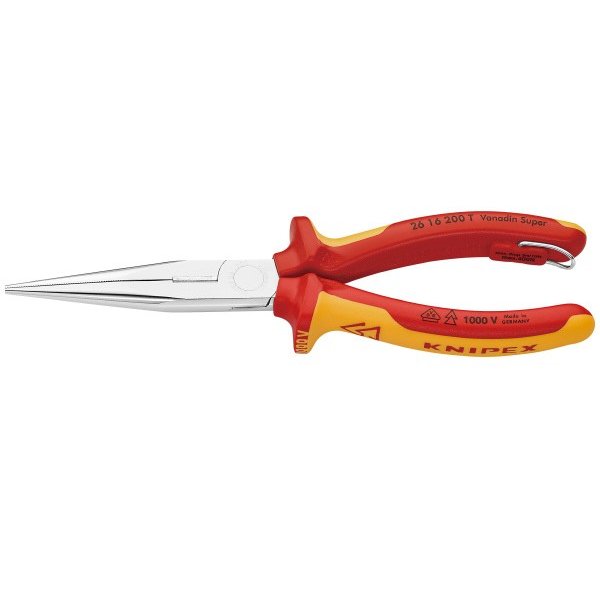 KNIPEX 2616-200TBK 絶縁先長ラジオペンチ落下防止(BK) クニペックス 工具