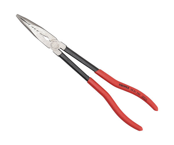 日本正規品 クニペックス ロングリーチベントニードルノーズプライヤー (2881-280)(4003773079422) 業務向け KNIPEX