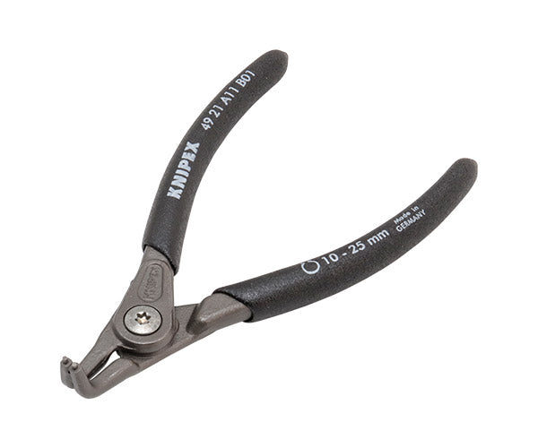 KNIPEX 軸用精密スナップリングプライヤー 曲 (SB) 日本限定ブラック仕様 4921-A11B01 対応径10-25mm クニペックス 工具 プライヤ 90度ベントヘッド ジャパンモデル 黒