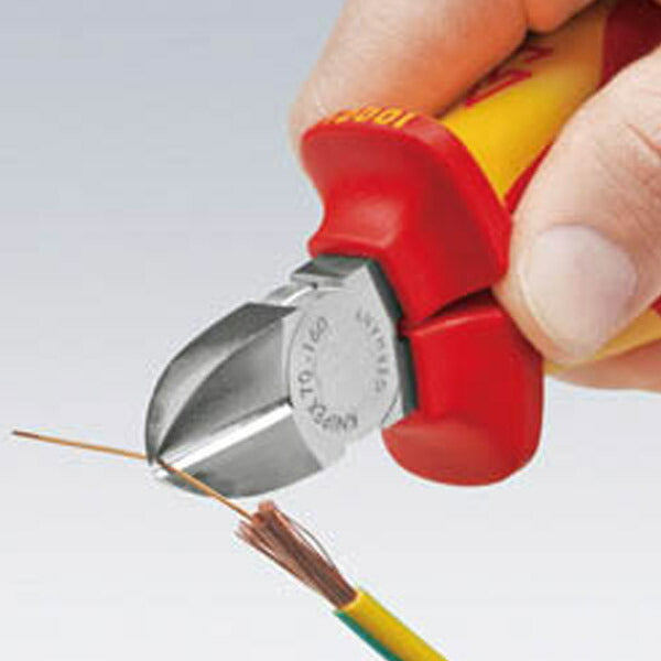 日本正規品 クニペックス 絶縁斜ニッパー 1000V (SB) (7006-160SB)(4003773011774) KNIPEX