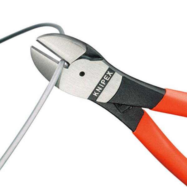 日本正規品 クニペックス 強力型斜ニッパー(硬線用) (SB) (7401-180SB)(4003773011897) KNIPEX