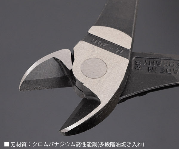 日本正規品 クニペックス 強力型斜ニッパー(硬線用) (SB) (7401-200SB)(4003773011927) KNIPEX