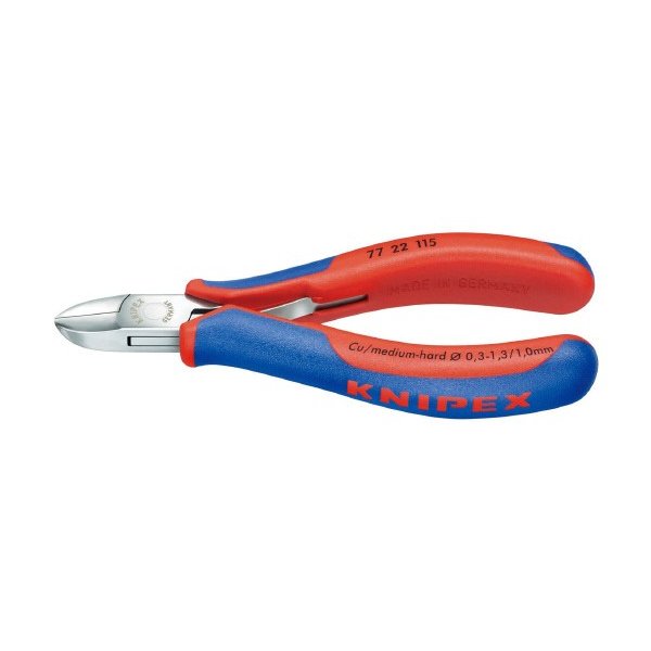 KNIPEX 7722-115 エレクトロニクスニッパー (SB) クニペックス 工具