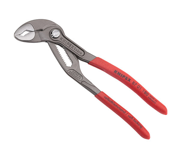 日本正規品 クニペックス コブラ ウォーターポンププライヤー (8701-180SB)(4003773012016) KNIPEX