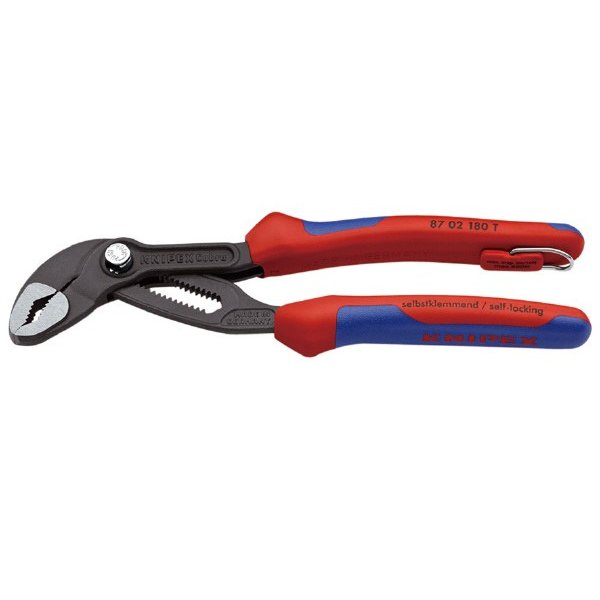 KNIPEX 8702-180TBK コブラ ウォーターポンププライヤー 落下防 クニペックス 工具