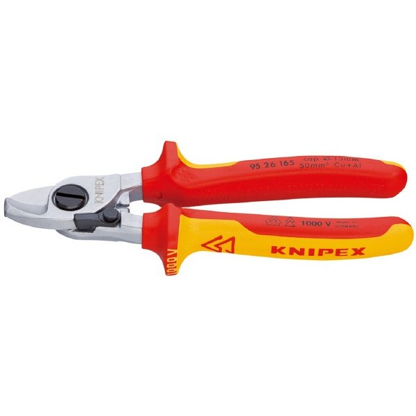 KNIPEX（クニペックス）9526-165 絶縁ケーブルカッター（バネ付）1000V