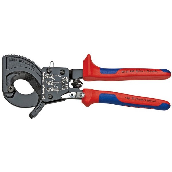 日本正規品 クニペックス ケーブルカッター(ラチェット式) (9531-250