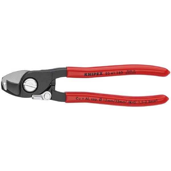 KNIPEX 9541-165 ケーブルカッター(バネ付)ストリップ付 クニペックス 工具