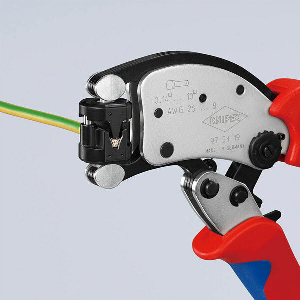 日本正規品 クニペックス フェルール用圧着プライヤー ツイスター T (9753-19)(4003773088097) 業務向け KNIPEX
