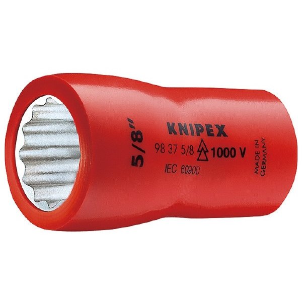 日本正規品 クニペックス (3/8SQ) 絶縁ソケット 1000V (9837-1/2