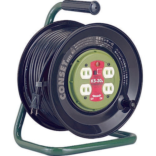 HATAYA(ハタヤ) コンセント盤固定型コードリール 単相100Vアース付 30m