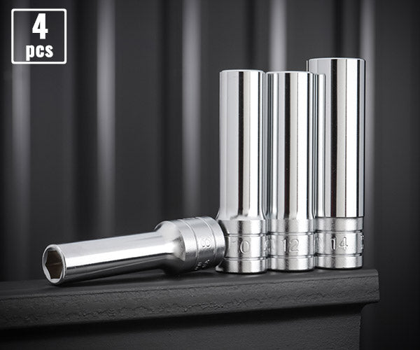 KTC B3L-4P ディープソケット4点セット (B3L-08,10,12,14) 差込角9.5mm(9.5sq.)(3/8) エヒメマシンオリジナルセット