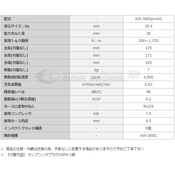 kukenのエアーインパクトレンチの画像3