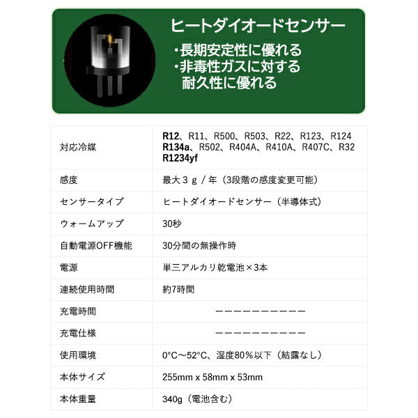 リークラボジャパン リークディテクター 乾電池式 LL-HD1 車 自動車 漏れ 検知