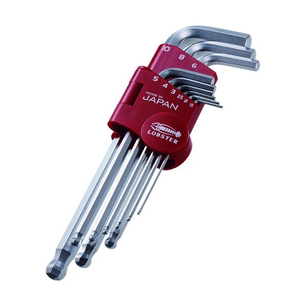 ロブスターのボールポイント六角棒レンチセットの画像4