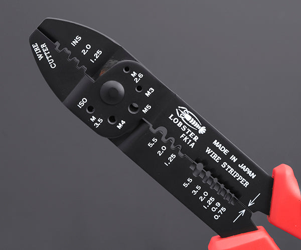 ロブテックス FK1A 電装圧着工具FKシリーズ 工具 電工ペンチ エビ ロブスター LOBSTER LOBTEX