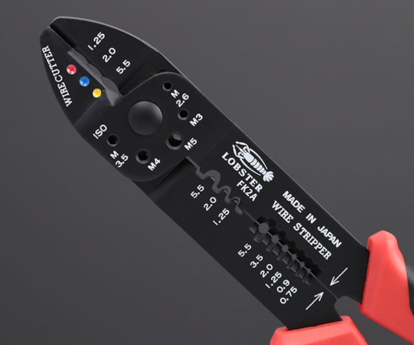 ロブテックス FK2A 電装圧着工具FKシリーズ 工具 電工ペンチ エビ ロブスター LOBSTER LOBTEX